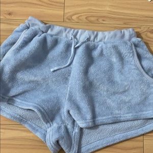 La Vie En Rose, blue shorts